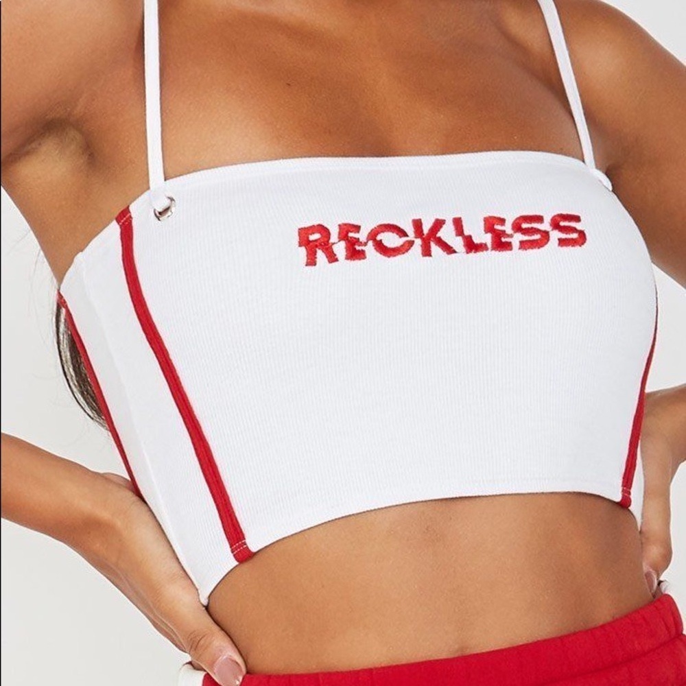 Maniere de Voir White Crop Top (Size US4/UK 8)
